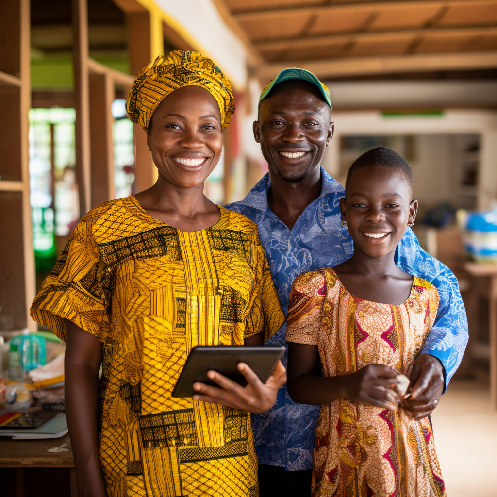 Support system by teachers and parents for Ghanaian primary school students using WLearn.